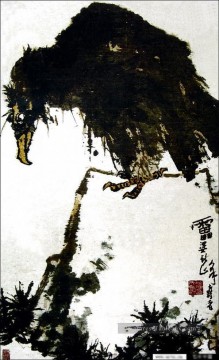 Pan tianshou eagle traditionnelle chinoise Peinture à l'huile